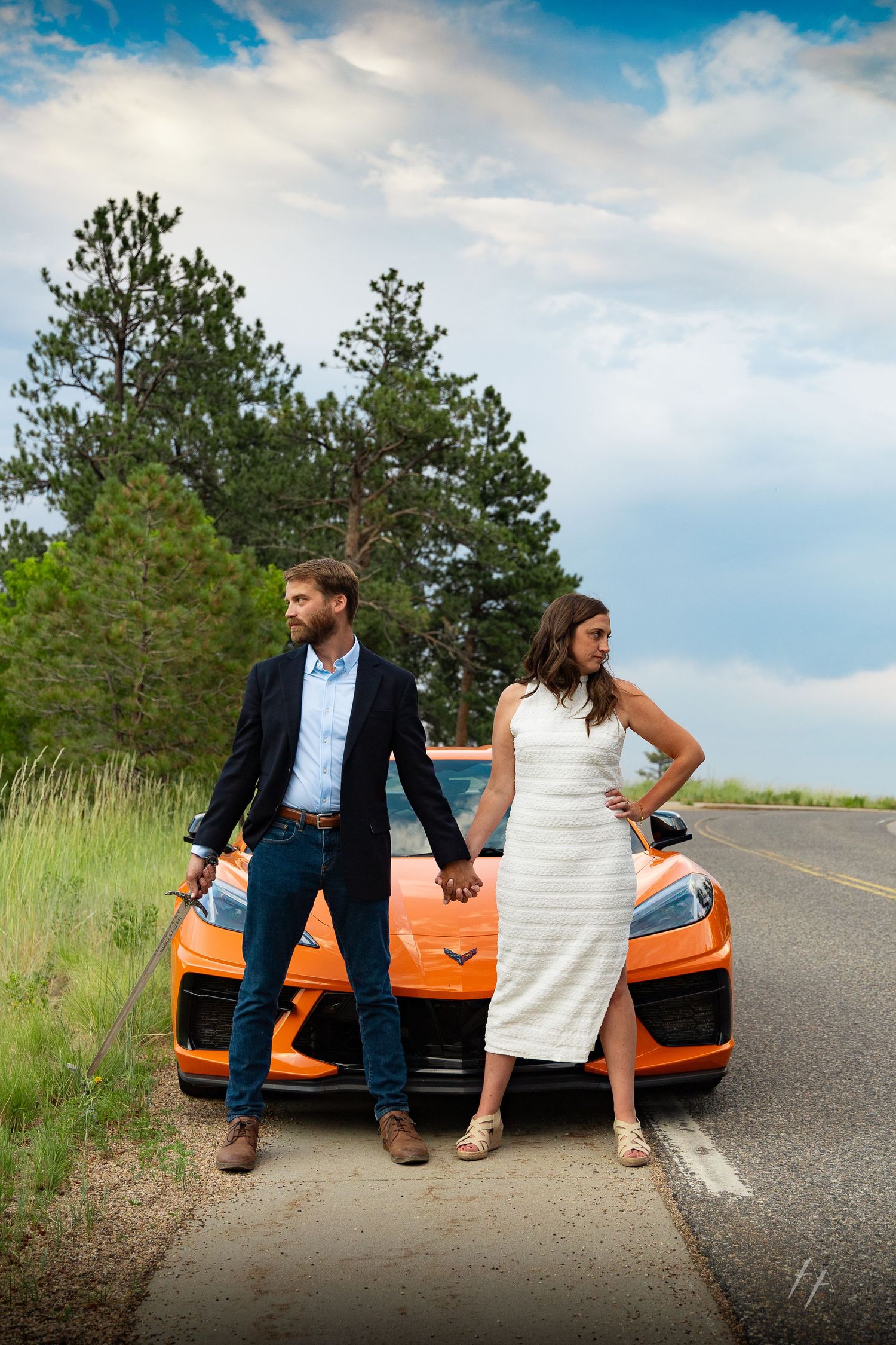 Engagement portraits NCAR Boulder
