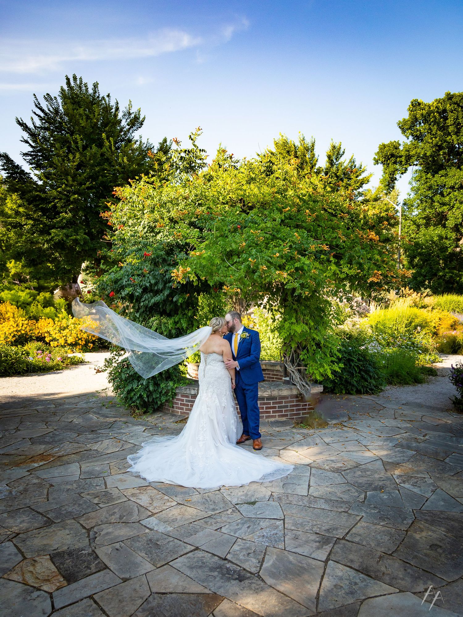 CSU Trial Gardens wedding portraits