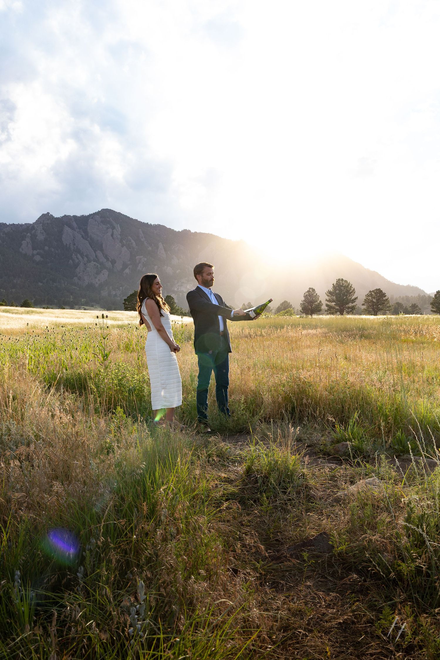 Engagement portraits NCAR Boulder