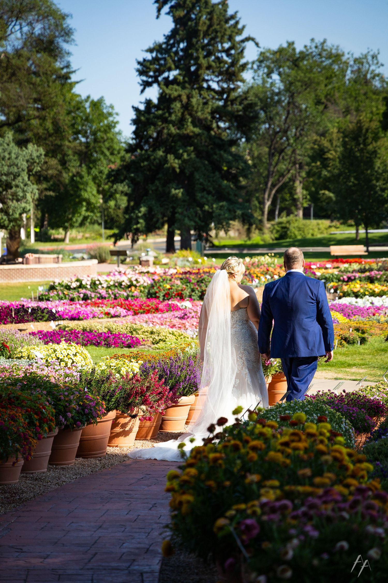 CSU Trial Gardens wedding portraits