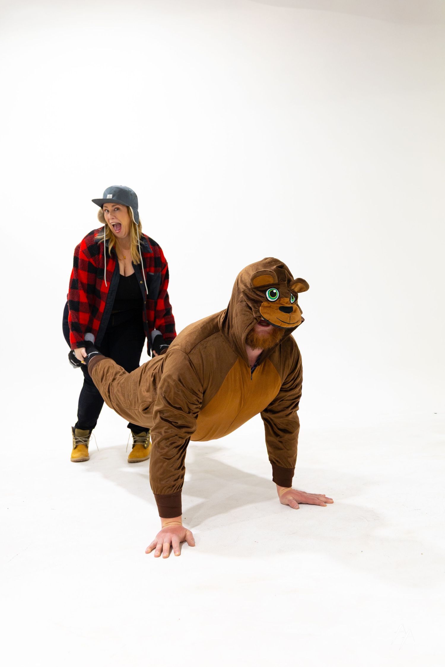 Sibling studio portraits