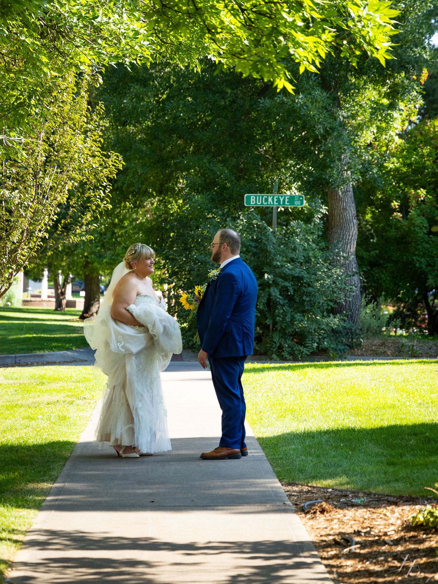 CSU Trial Gardens wedding portraits
