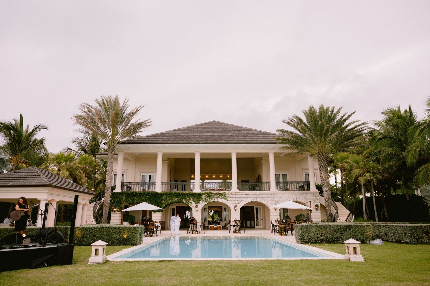 Bride and groom enjoying their destination wedding celebration in Punta Cana