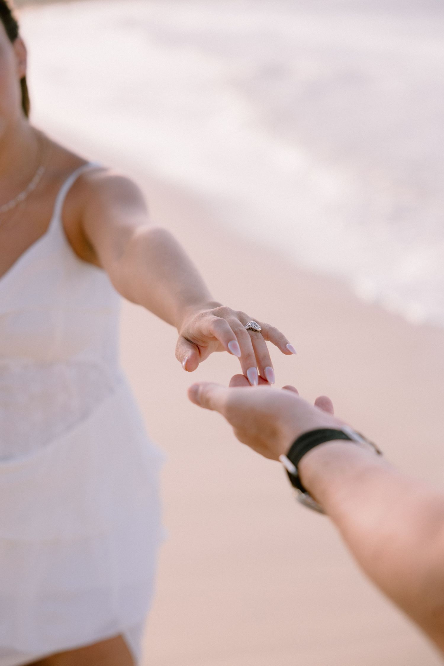 Punta Cana couples photographer capturing a romantic beach portrait