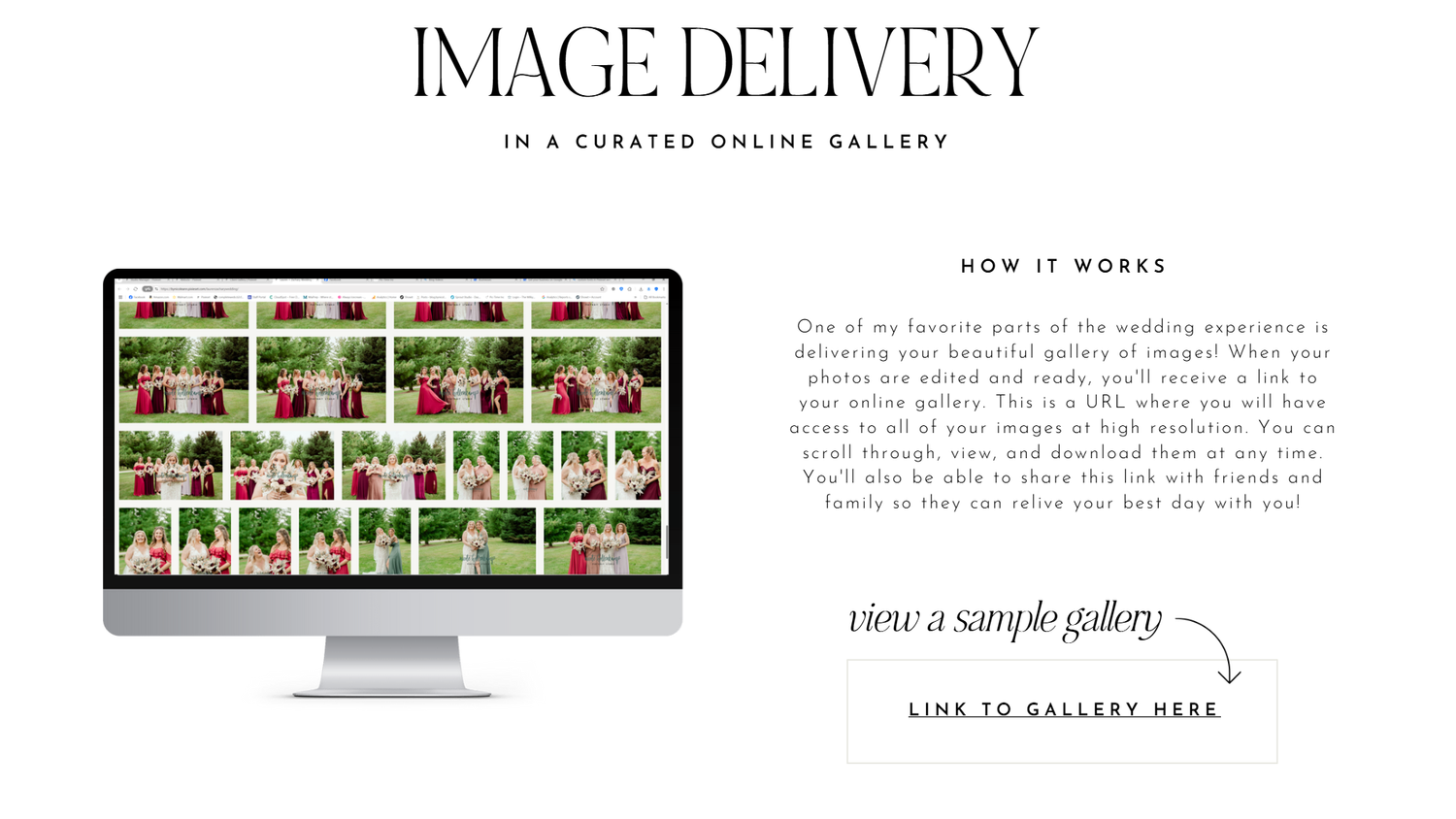 Digital display showing spaced out grid of multiple web images for a gallery layout on computer screen.