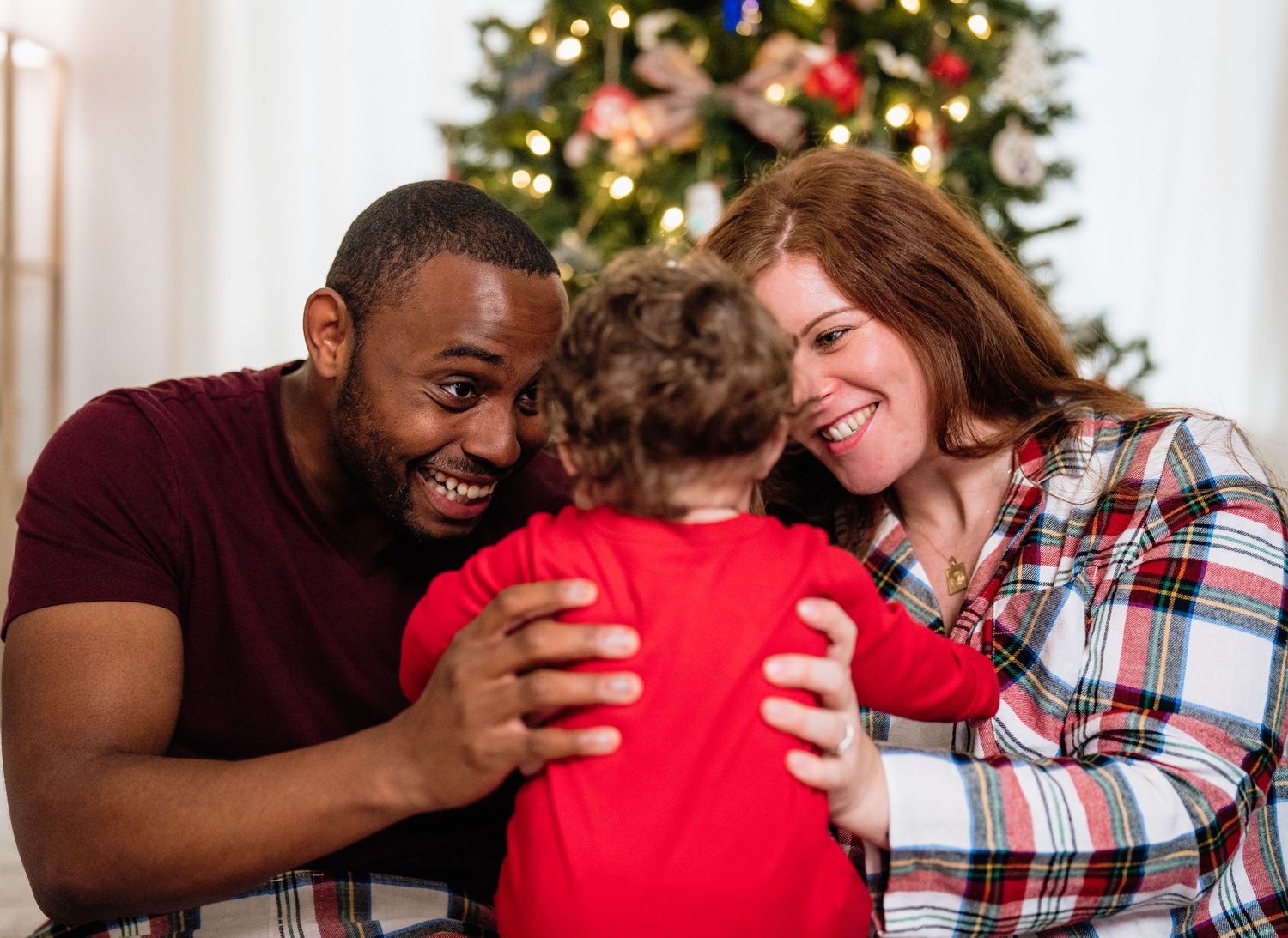 Christmas Family photo at home, in Frederick MD