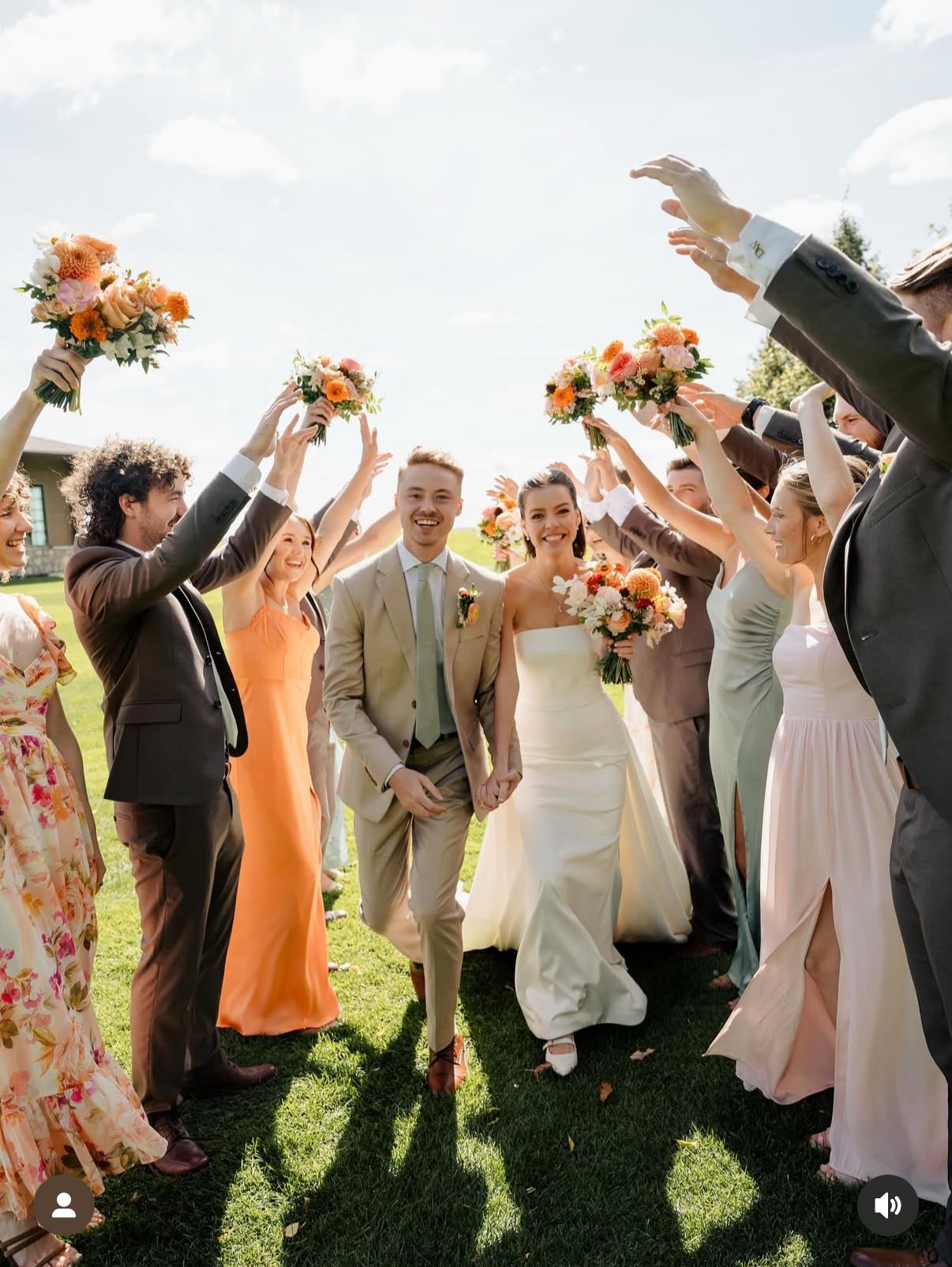 Joyful bridal party celebrating after makeup by Natalia MUA, bright and natural wedding beauty in Winnipeg.