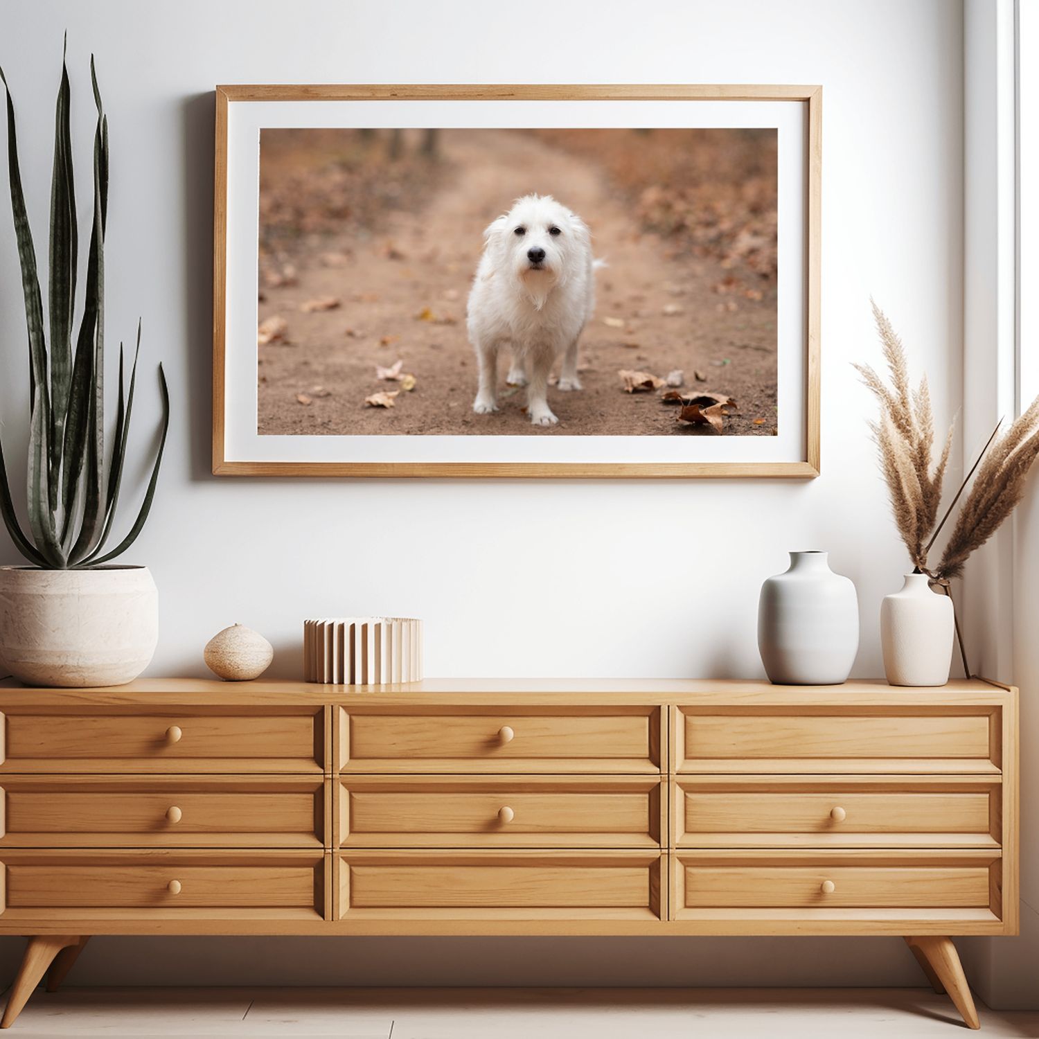 Framed Professional Dog Portrait Bohemian