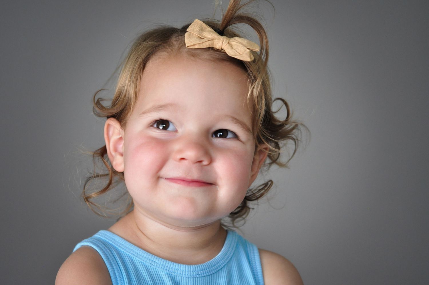Toddler Close Up Portrait Session done in Studio