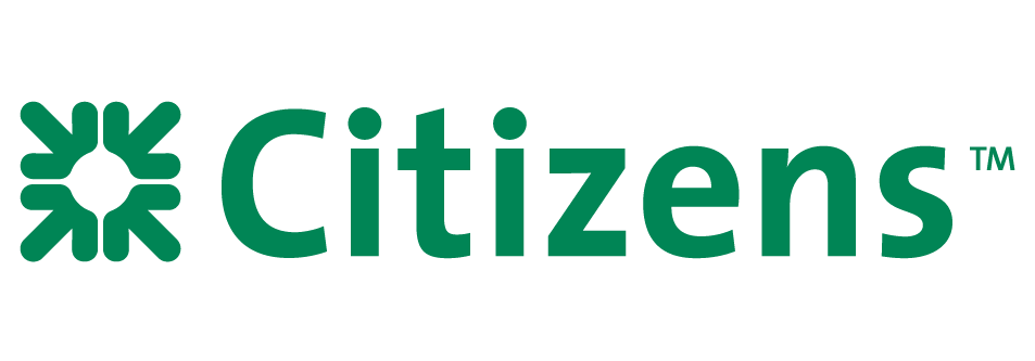 Green Citizens Bank logo with asterisk symbol design.