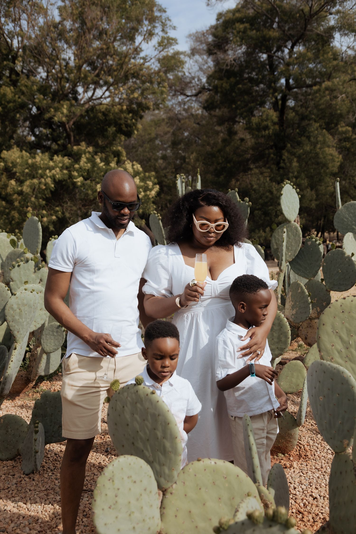 Family cuddling together during relaxed lifestyle family photography in Johannesburg
