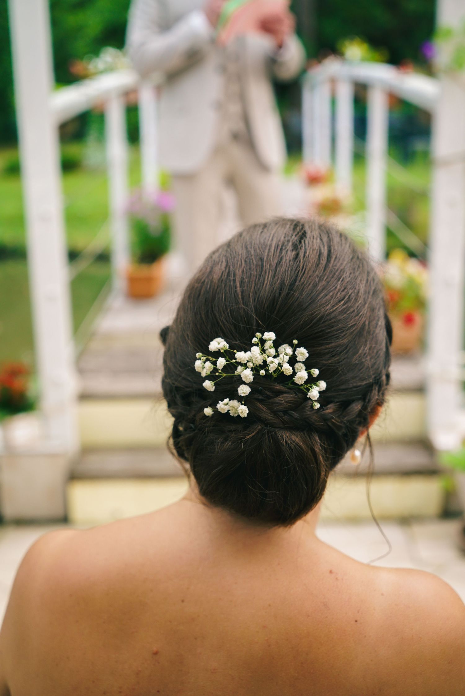Photo de mariage, portrait de la mariée, par Chloé Cabanes