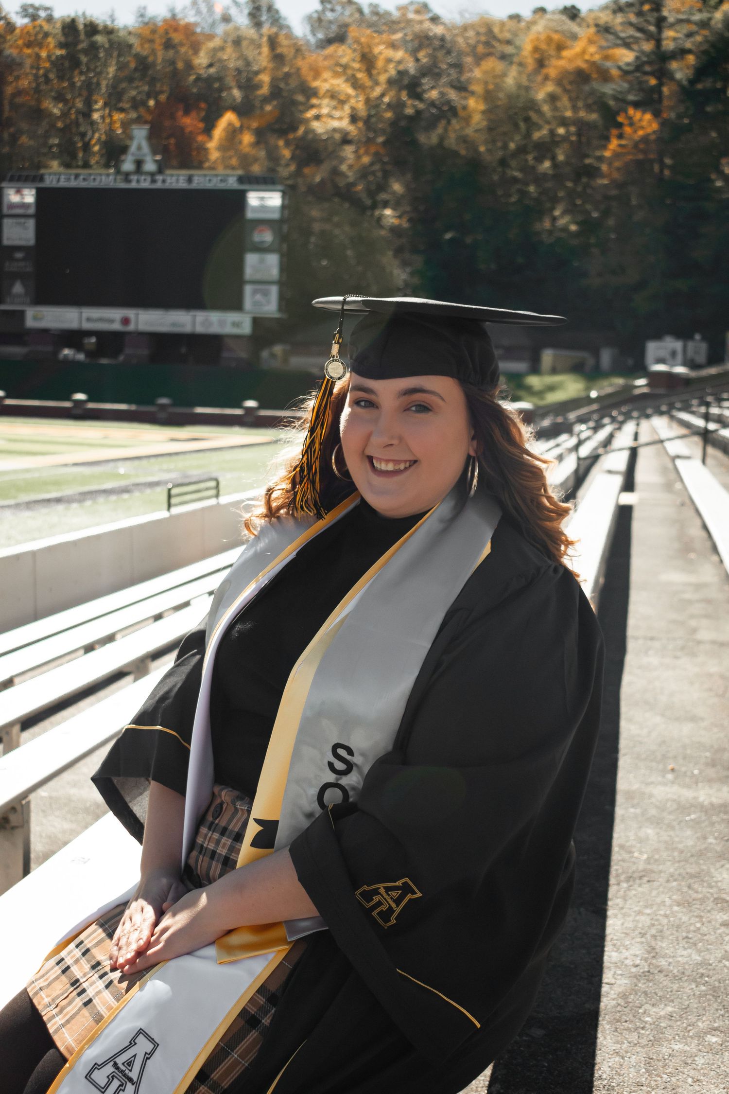 Graduation Photography for Appalachian State University graduate in Boone, NC