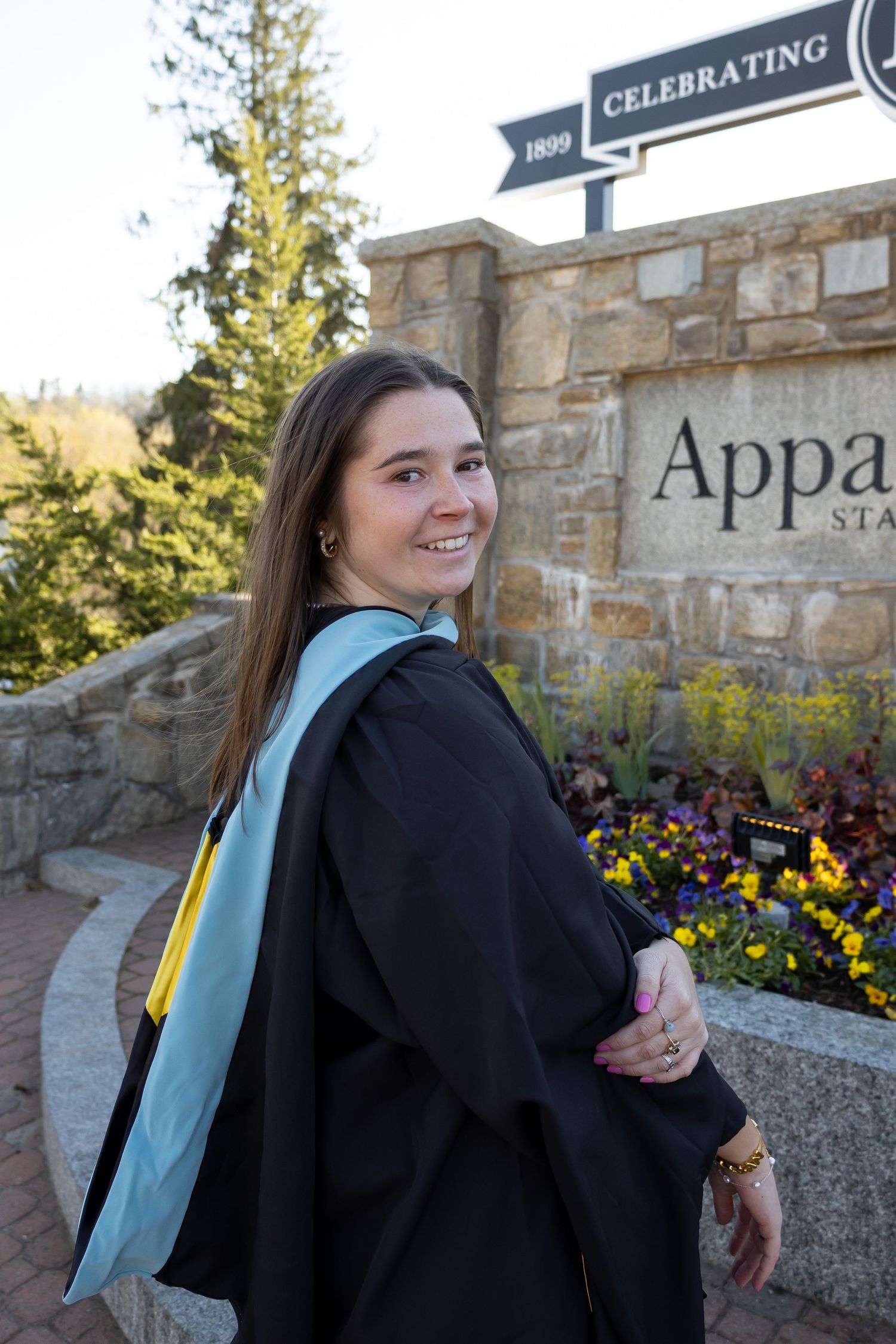 Graduation Photography for Appalachian State University graduate in Boone, NC