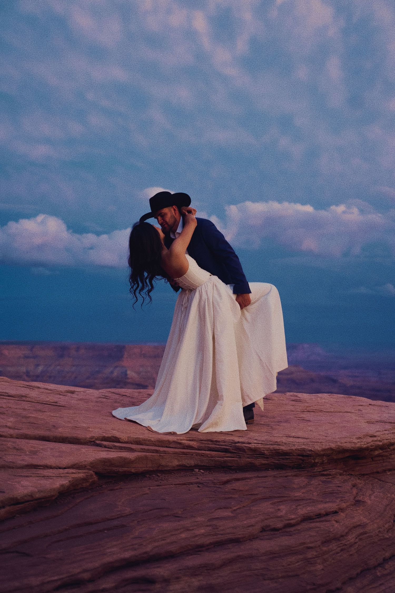 couple in moab utah engagement wedding elopement