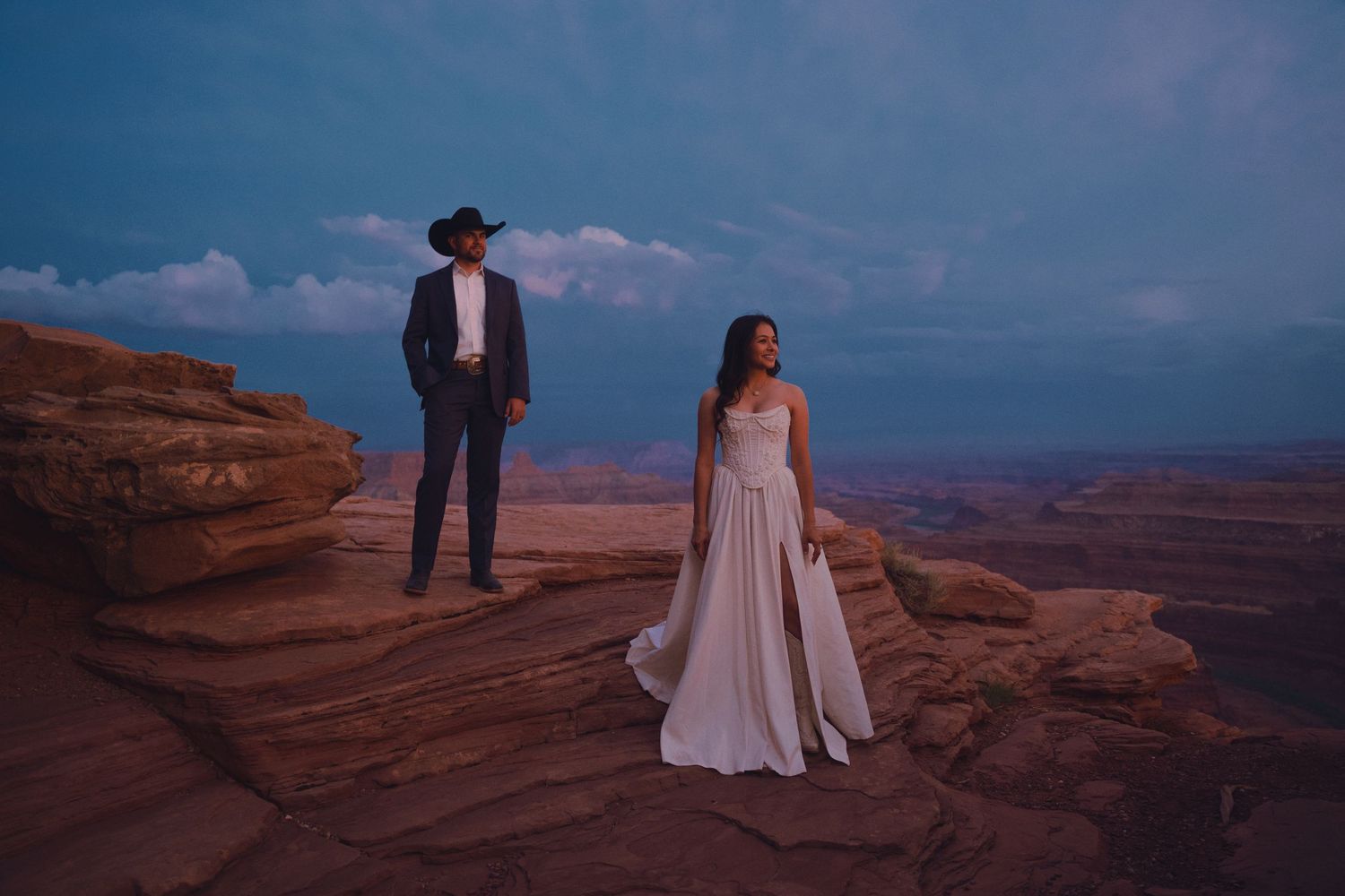 couple in moab utah engagement wedding elopement