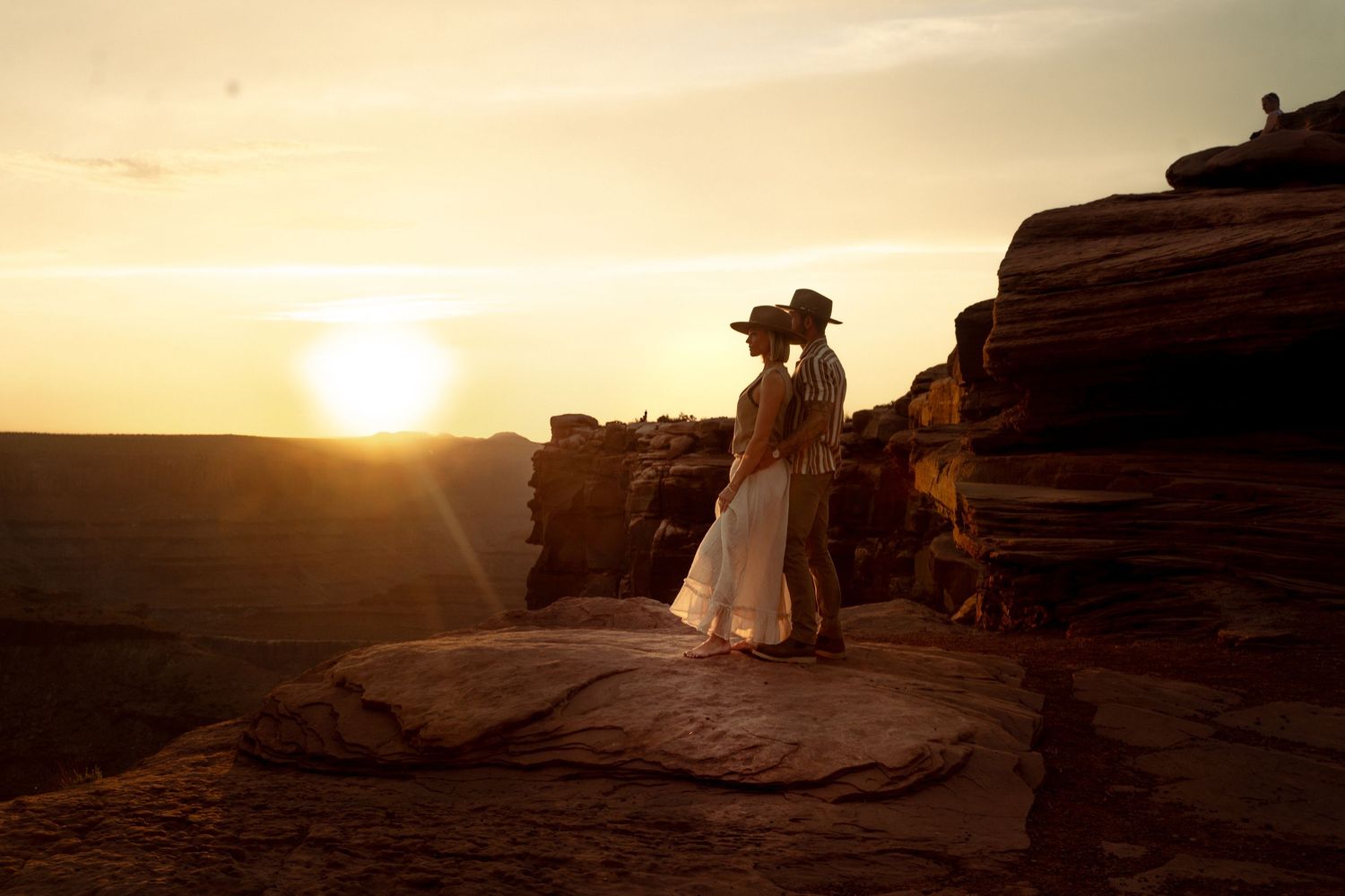 couple in moab utah engagement wedding elopement