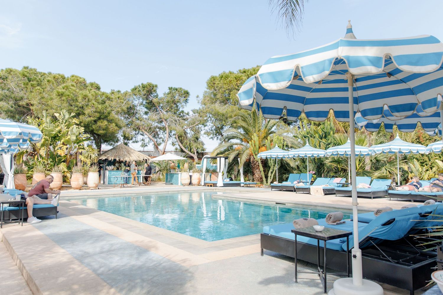 Swimming pool at Gran Villa Rosa, wedding venue near Barcelona