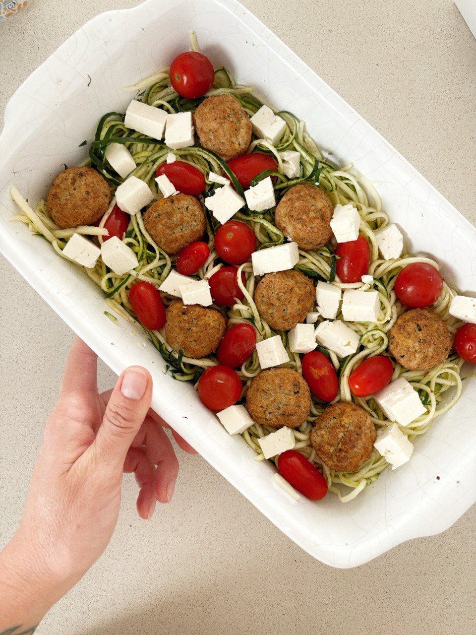 Vegetable lunch in preparation