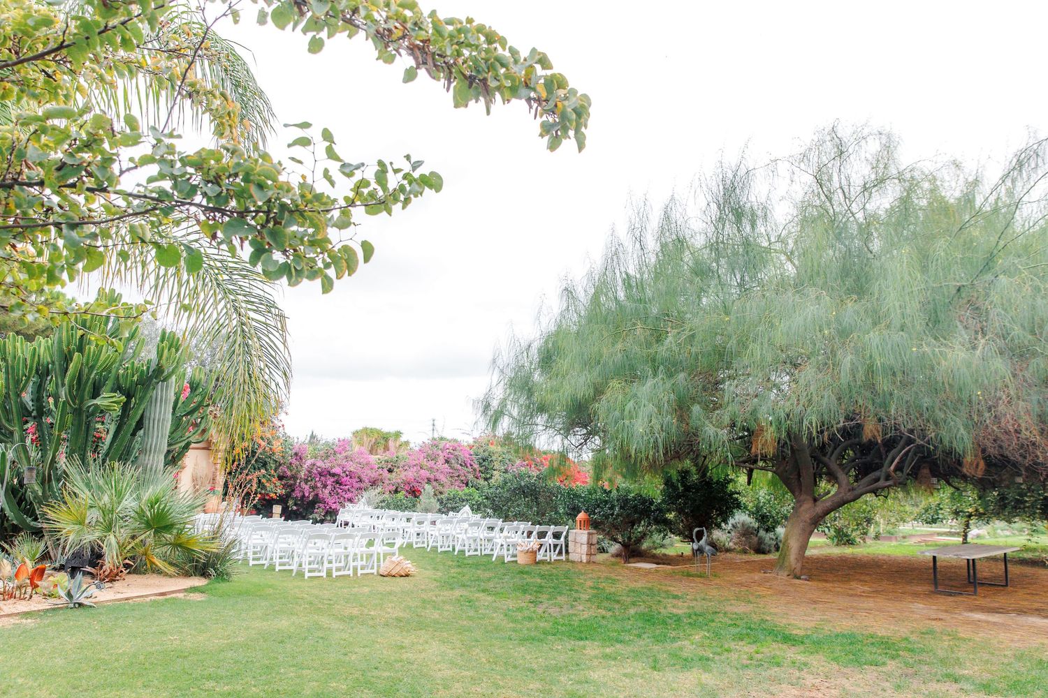 Wedding ceremony decorations at Gran Villa Rosa