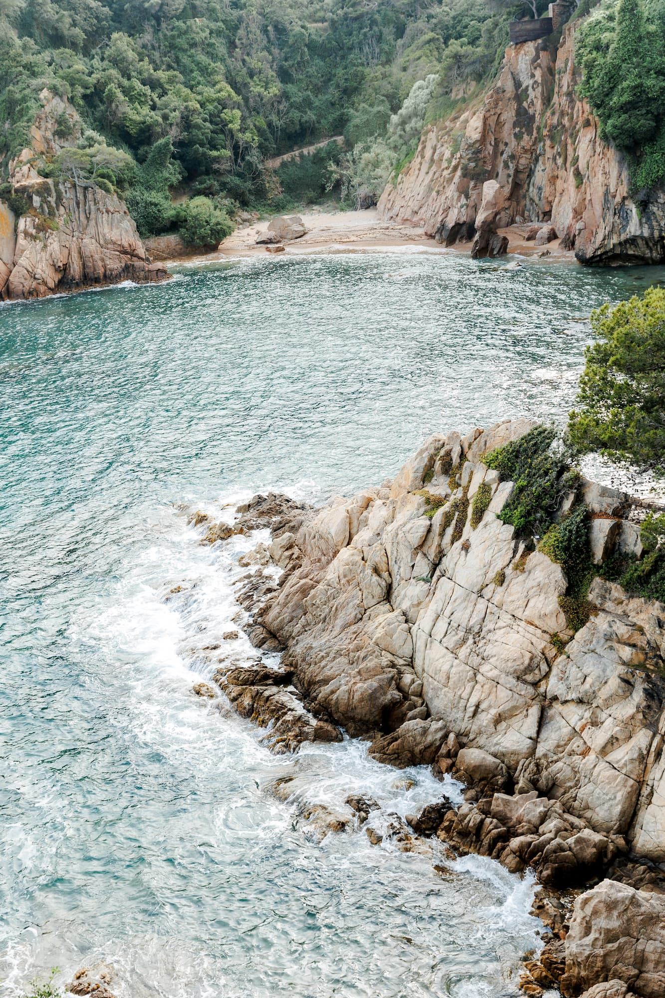 Water and cliffs of the Mediterranean Sea