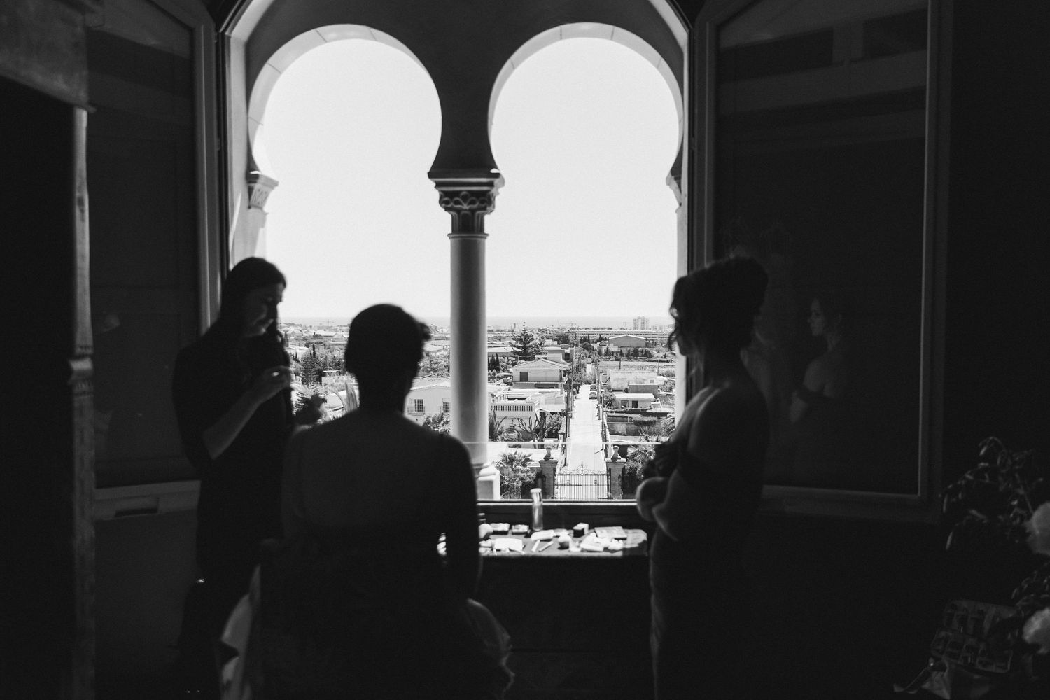 Documentary moment of the wedding in Barcelona