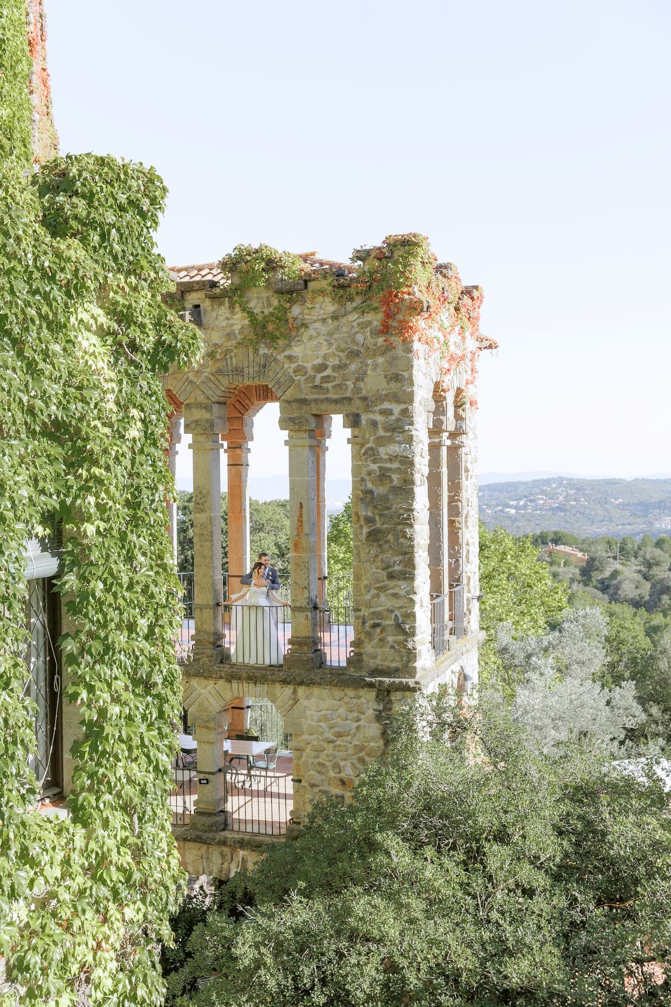 La Baronia Balcony, Barcelona Wedding