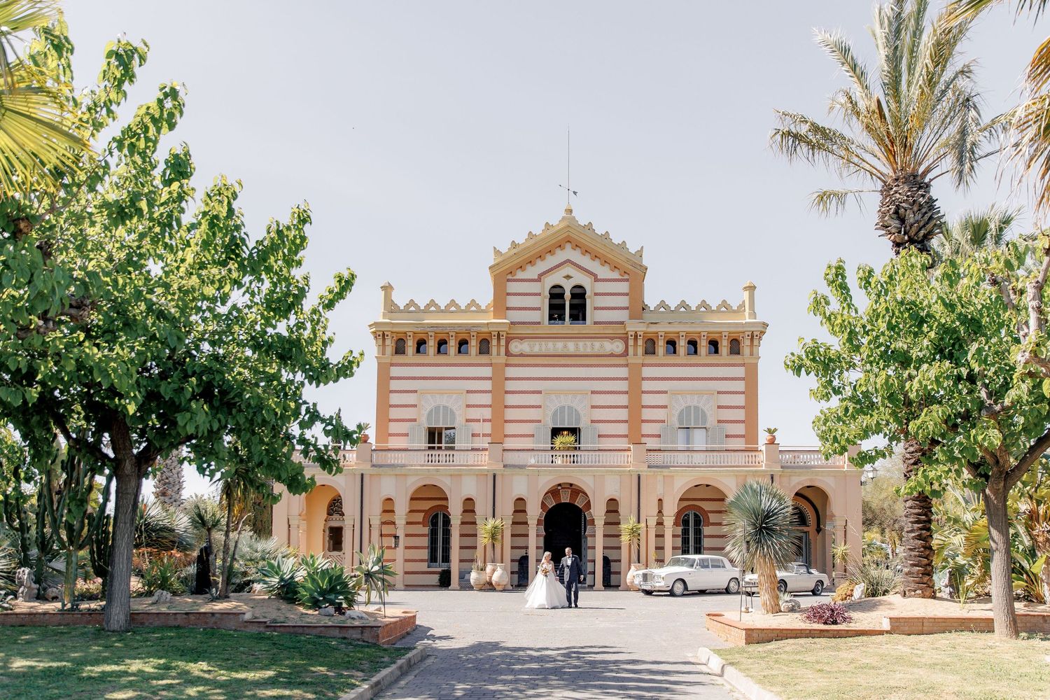 Destination wedding venue at Gran Villa Rosa, a Catalan country estate near Barcelona.