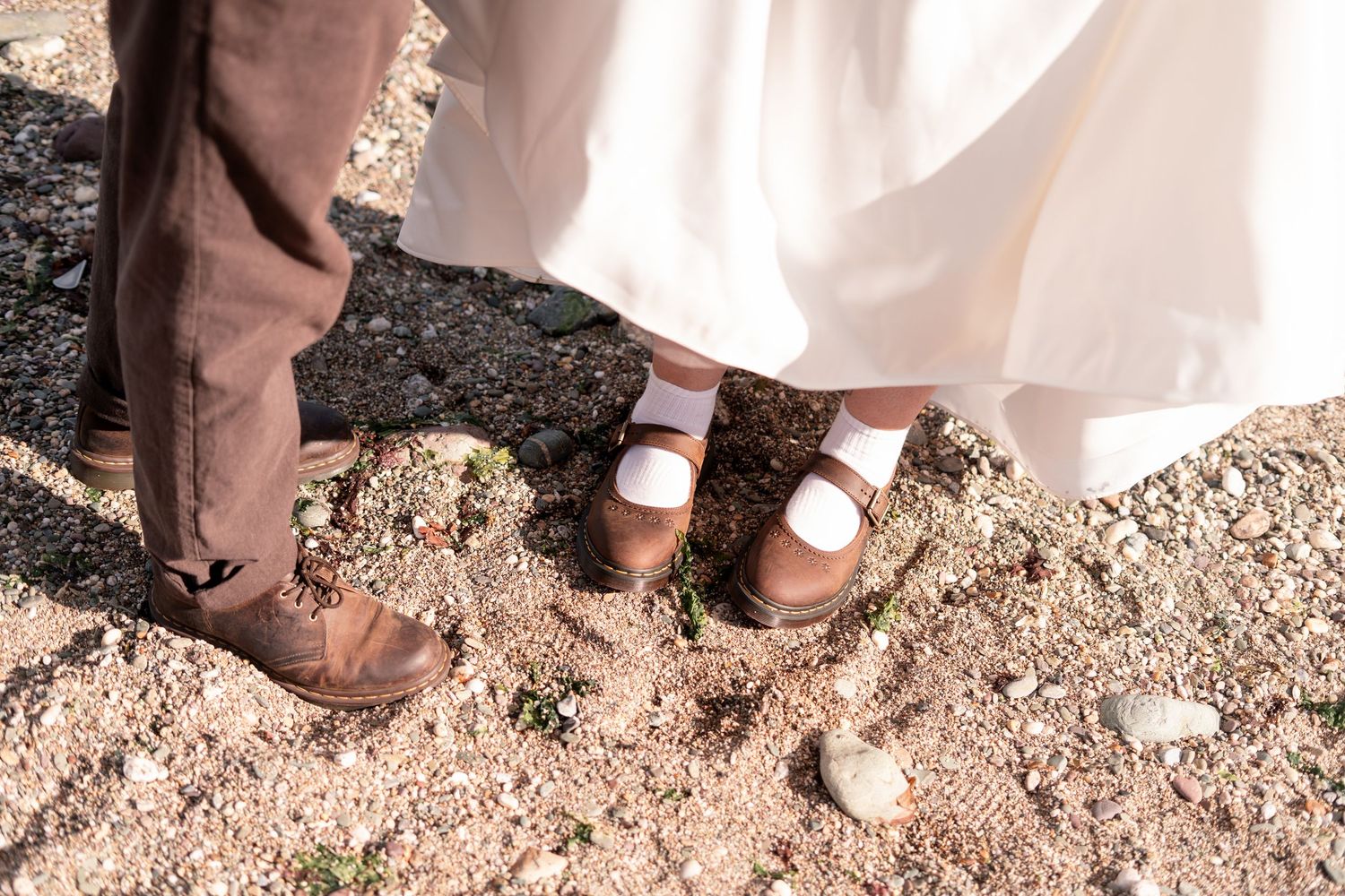 Bride and groom matching Dr Martens