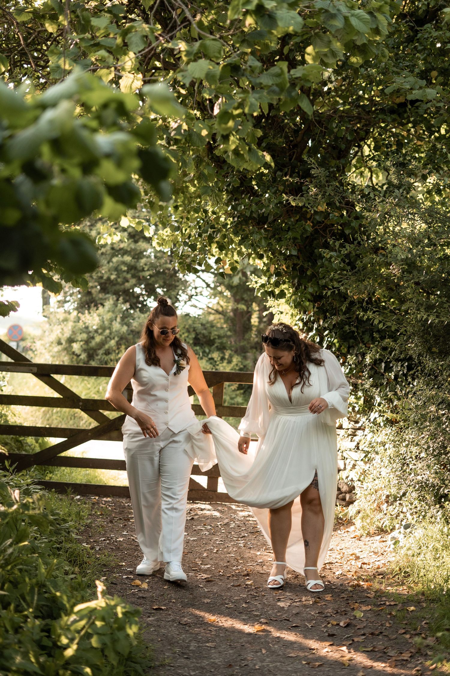 Lesbian wedding in Cornwall captured by a lesbian wedding photographer