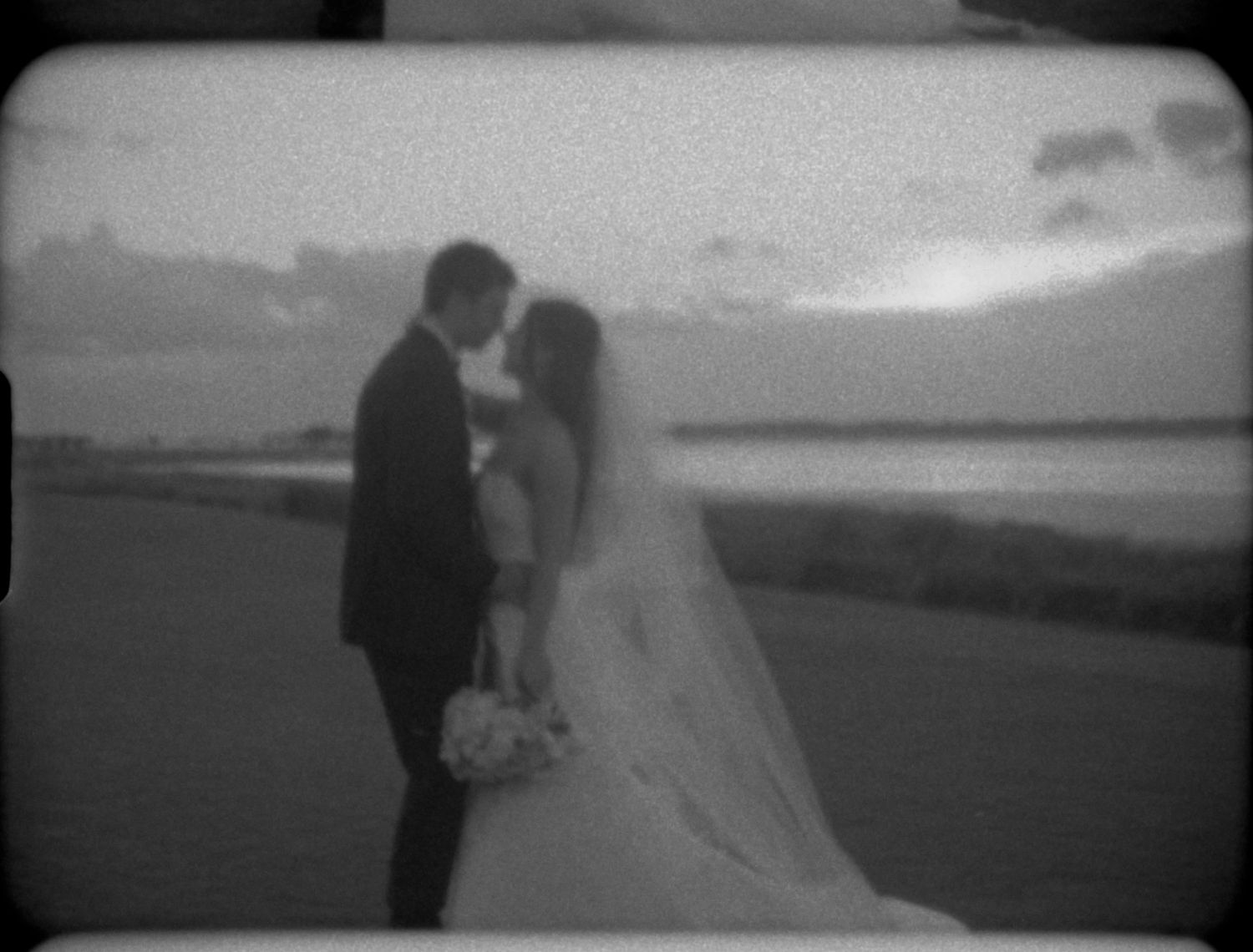 Vintage inspired wedding moment captured on Super 8 film East Coast