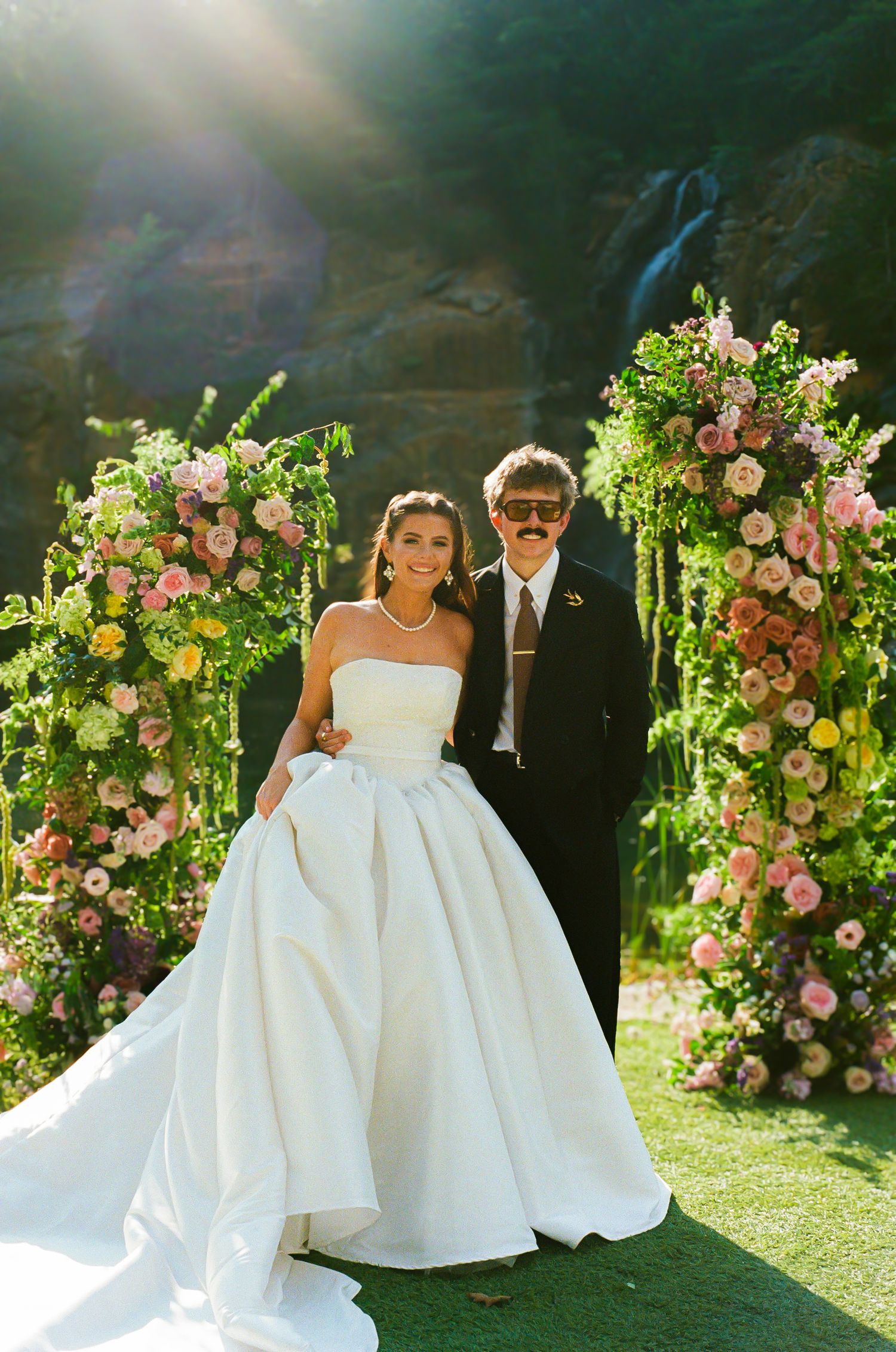 Vintage inspired wedding moment captured on Super 8 film East Coast