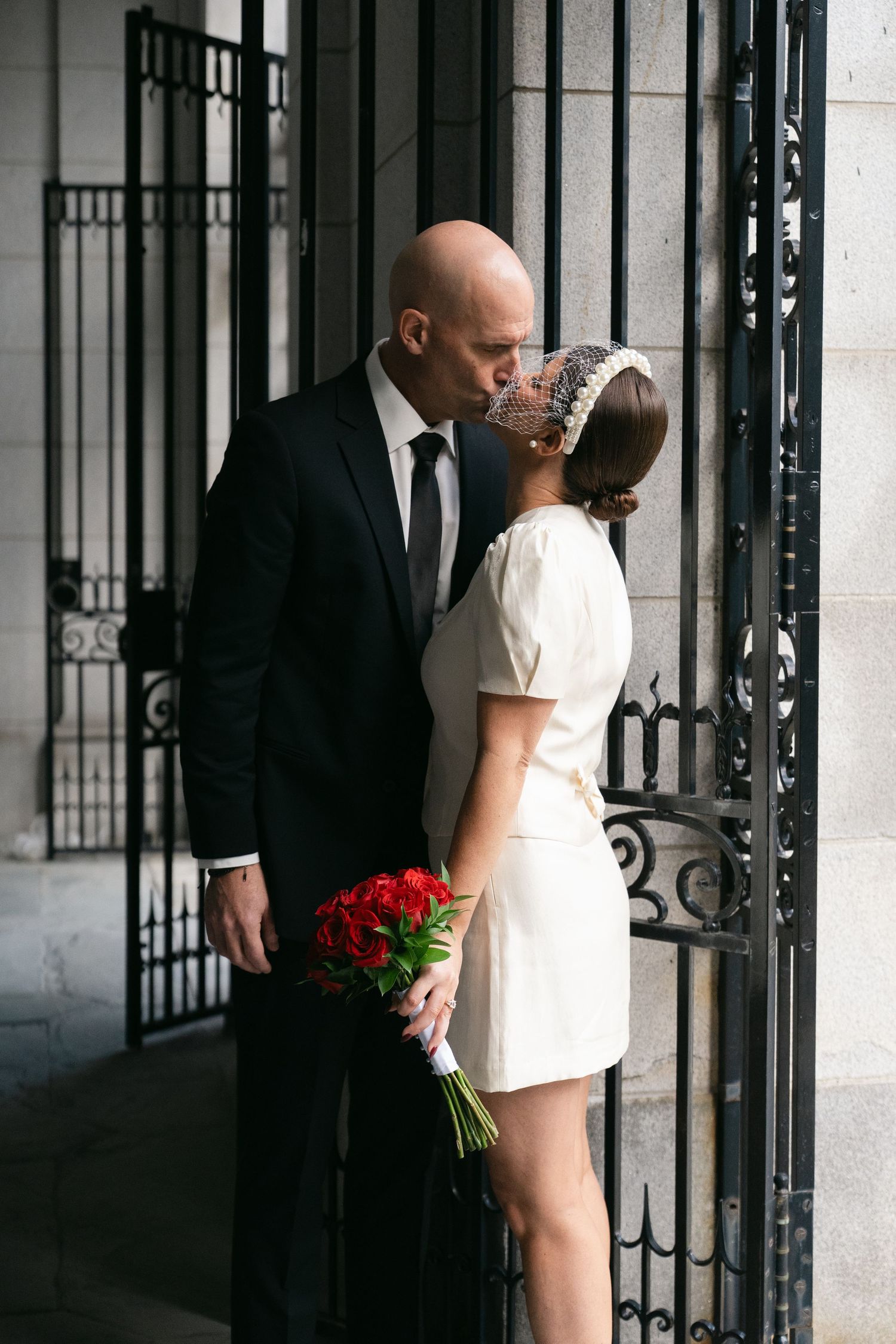 Vintage inspired wedding moment captured on Super 8 film East Coast