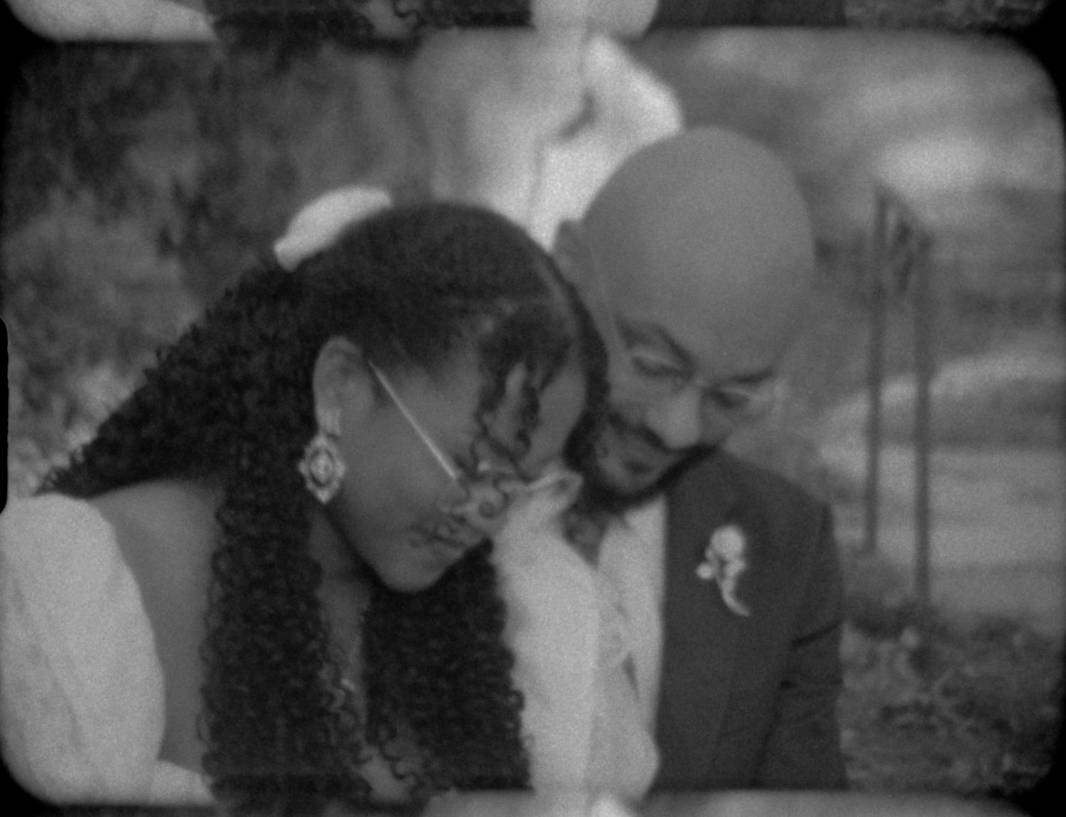 Vintage inspired wedding moment captured on Super 8 film East Coast