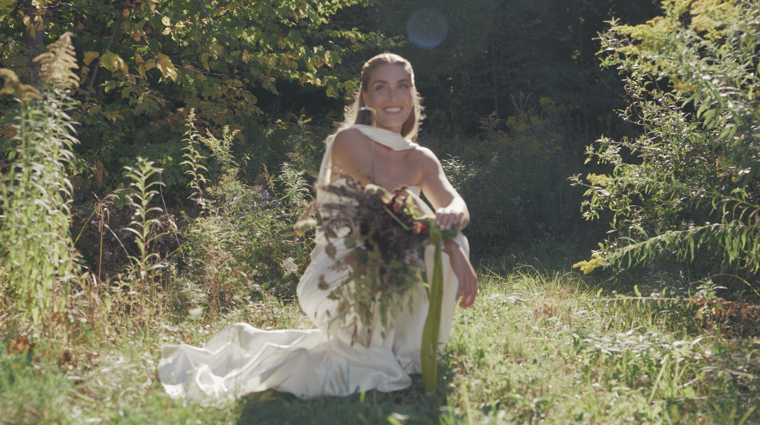 Vintage inspired wedding moment captured on Super 8 film East Coast