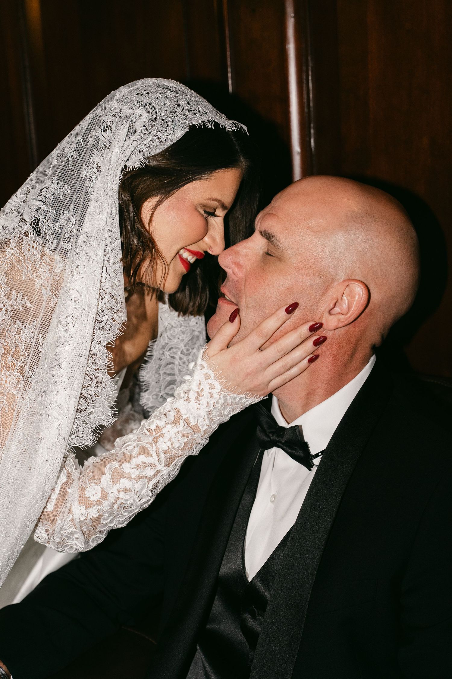Vintage inspired wedding moment captured on Super 8 film East Coast