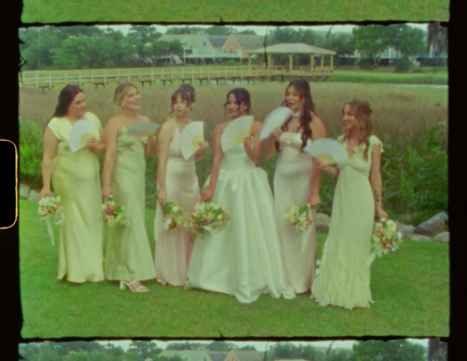Vintage inspired wedding moment captured on Super 8 film East Coast