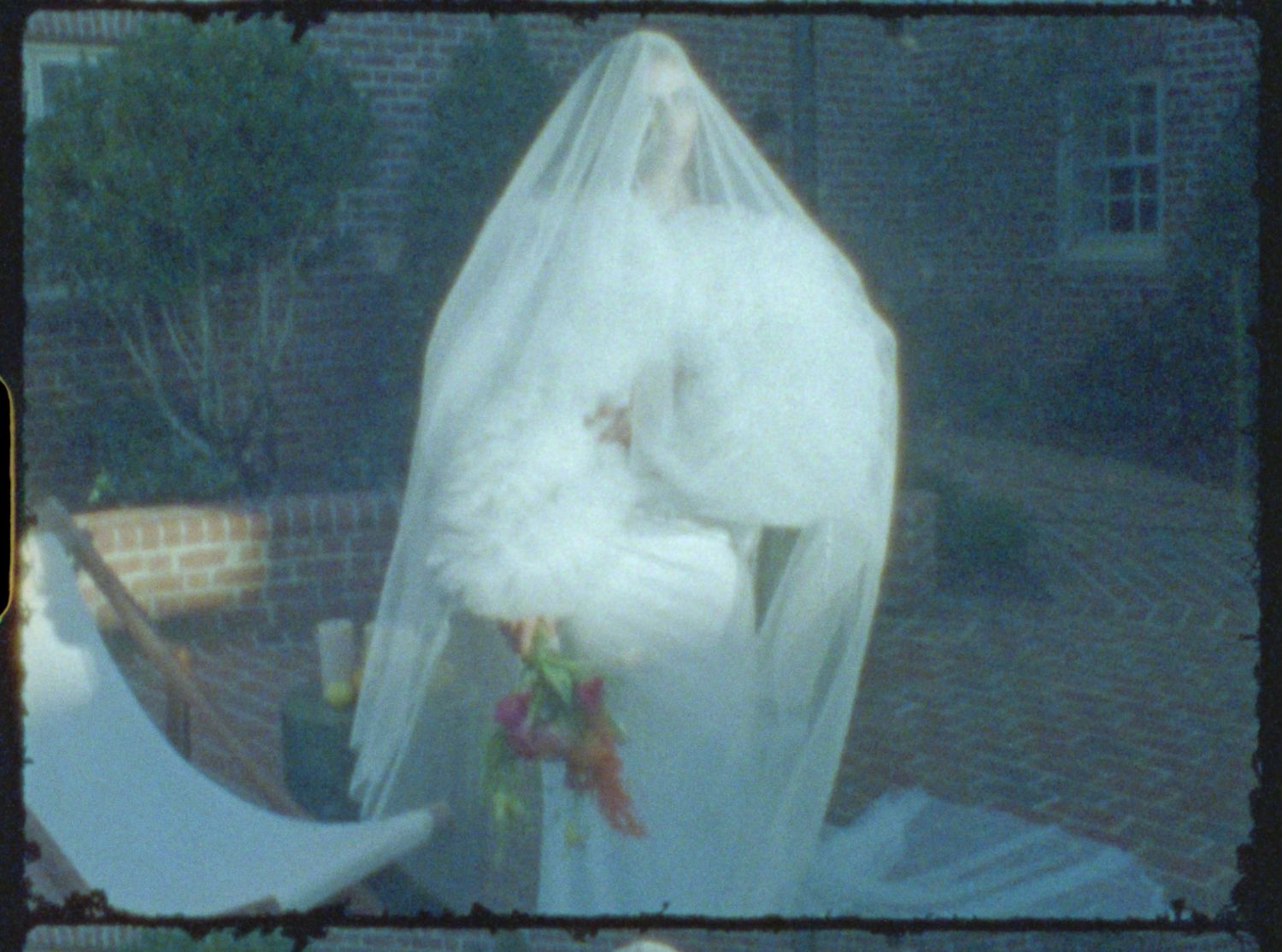 Vintage inspired wedding moment captured on Super 8 film East Coast