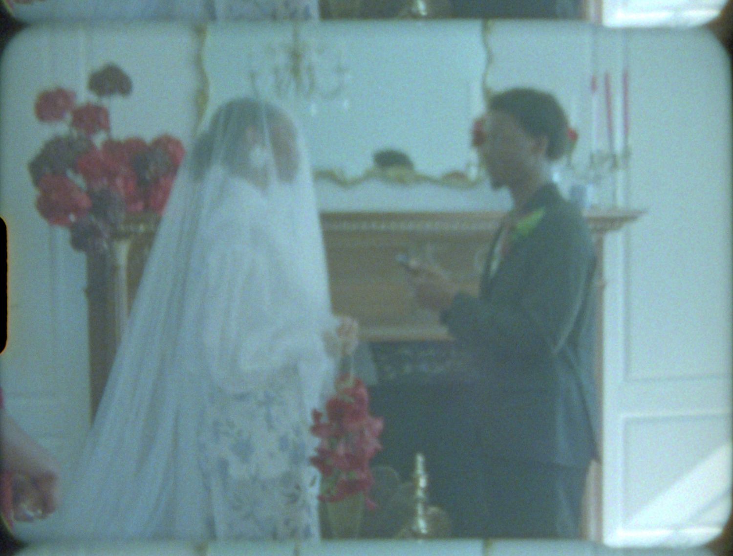 Vintage inspired wedding moment captured on Super 8 film East Coast