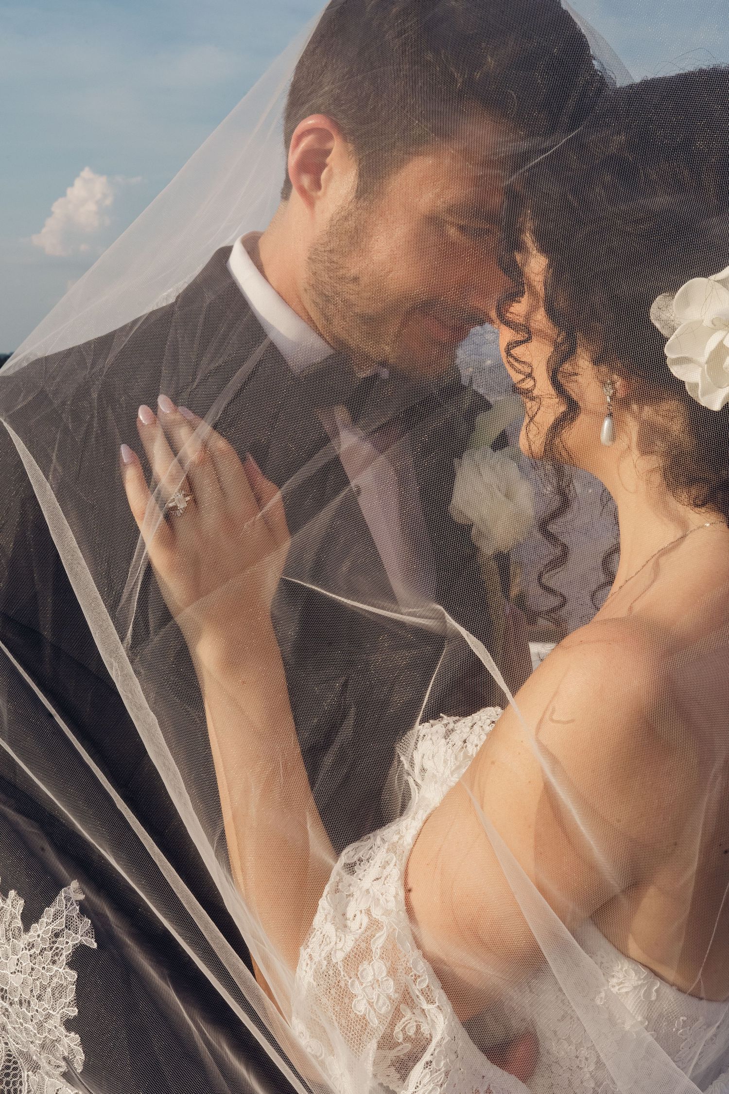 Vintage inspired wedding moment captured on Super 8 film East Coast