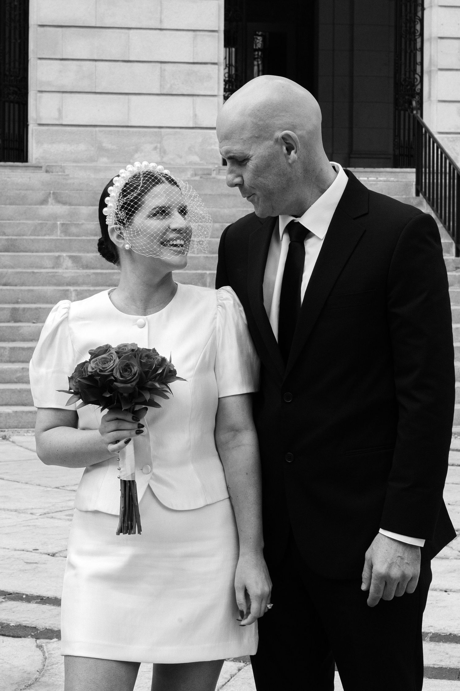 Vintage inspired wedding moment captured on Super 8 film East Coast