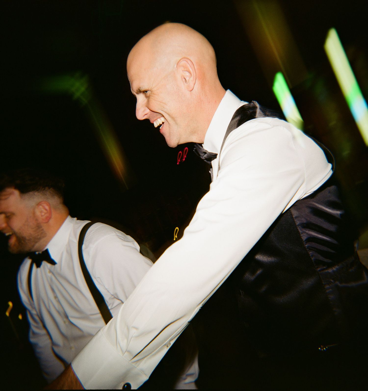 Vintage inspired wedding moment captured on Super 8 film East Coast