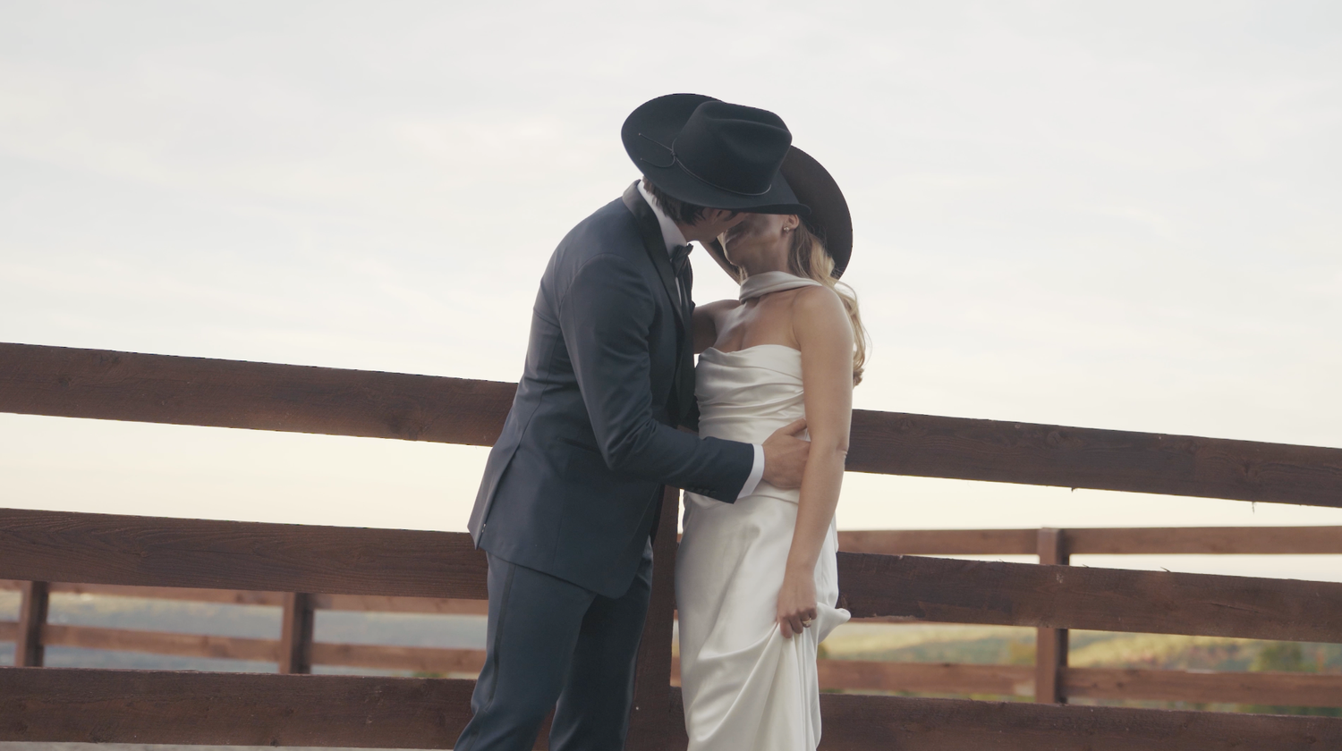 Vintage inspired wedding moment captured on Super 8 film East Coast
