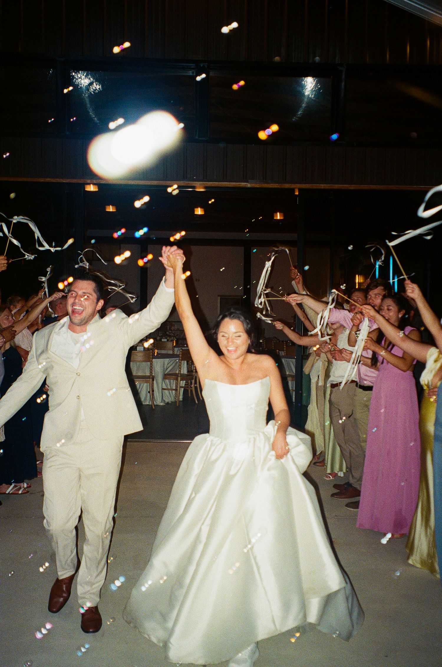Vintage inspired wedding moment captured on Super 8 film East Coast