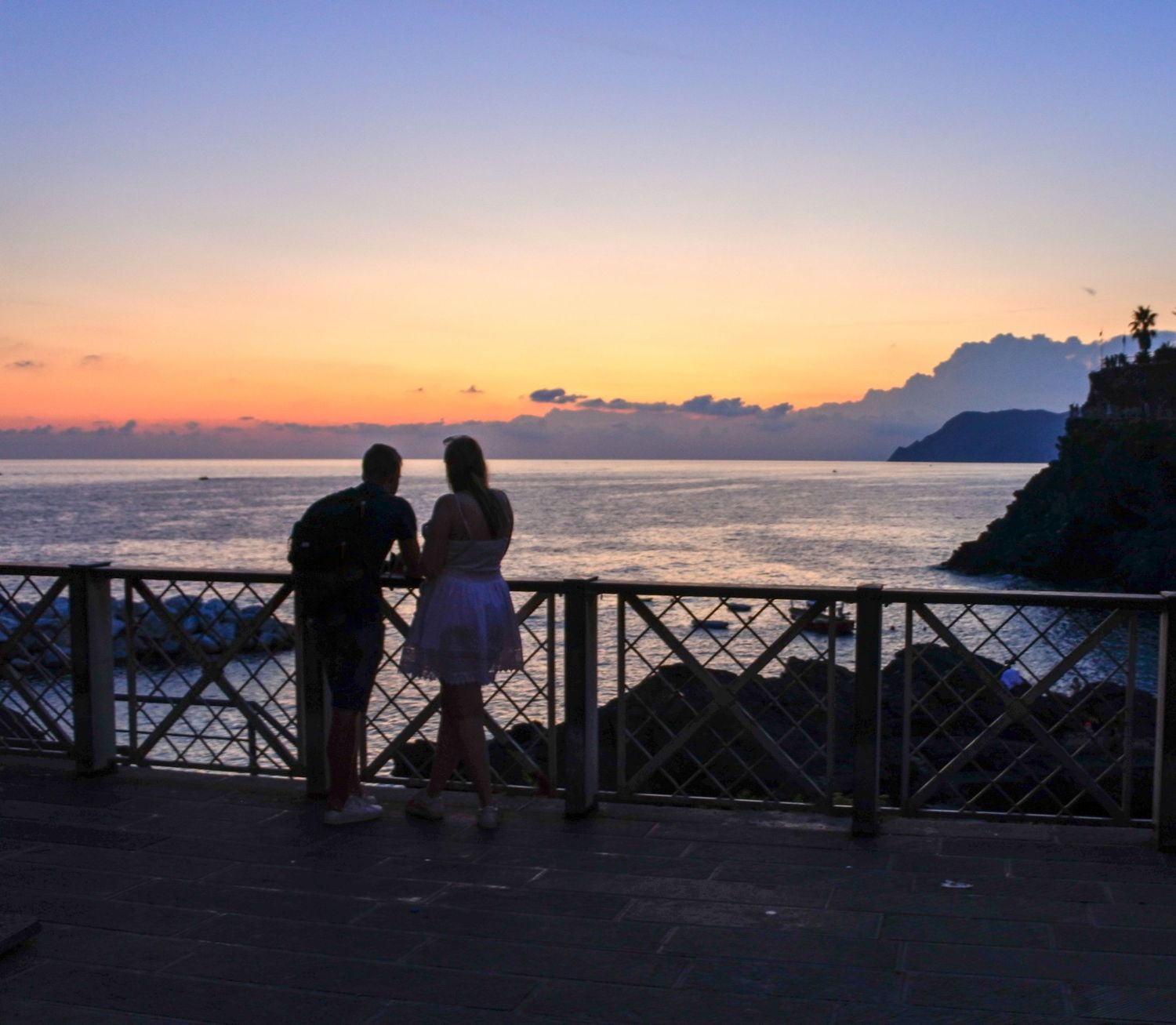 Sunset in Manarolo, Cinque Terre