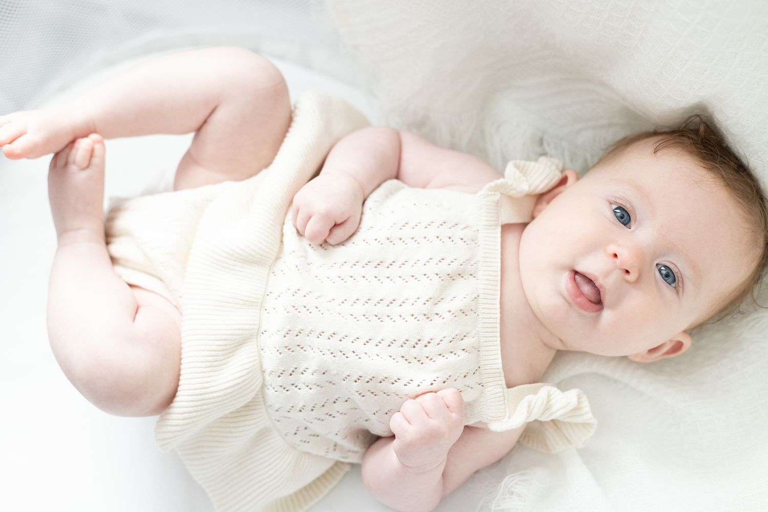 Newborn baby looking in camera | Bijou-Marie d'Image | Richmond VA Photography