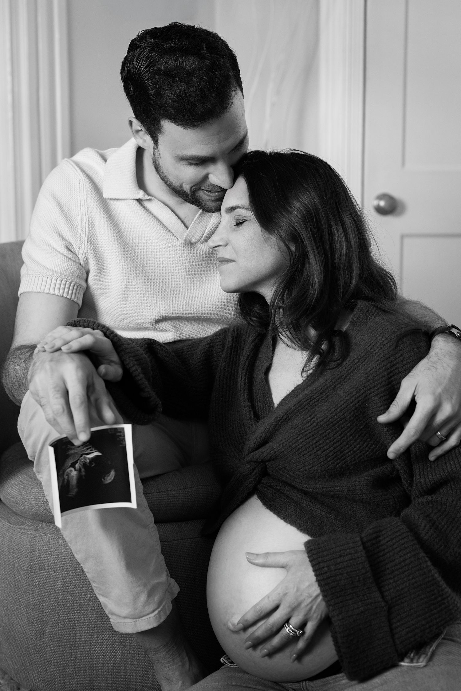 Parents holding their baby’s ultrasound photo | Bijou-Marie d'Image | Richmond VA Photography