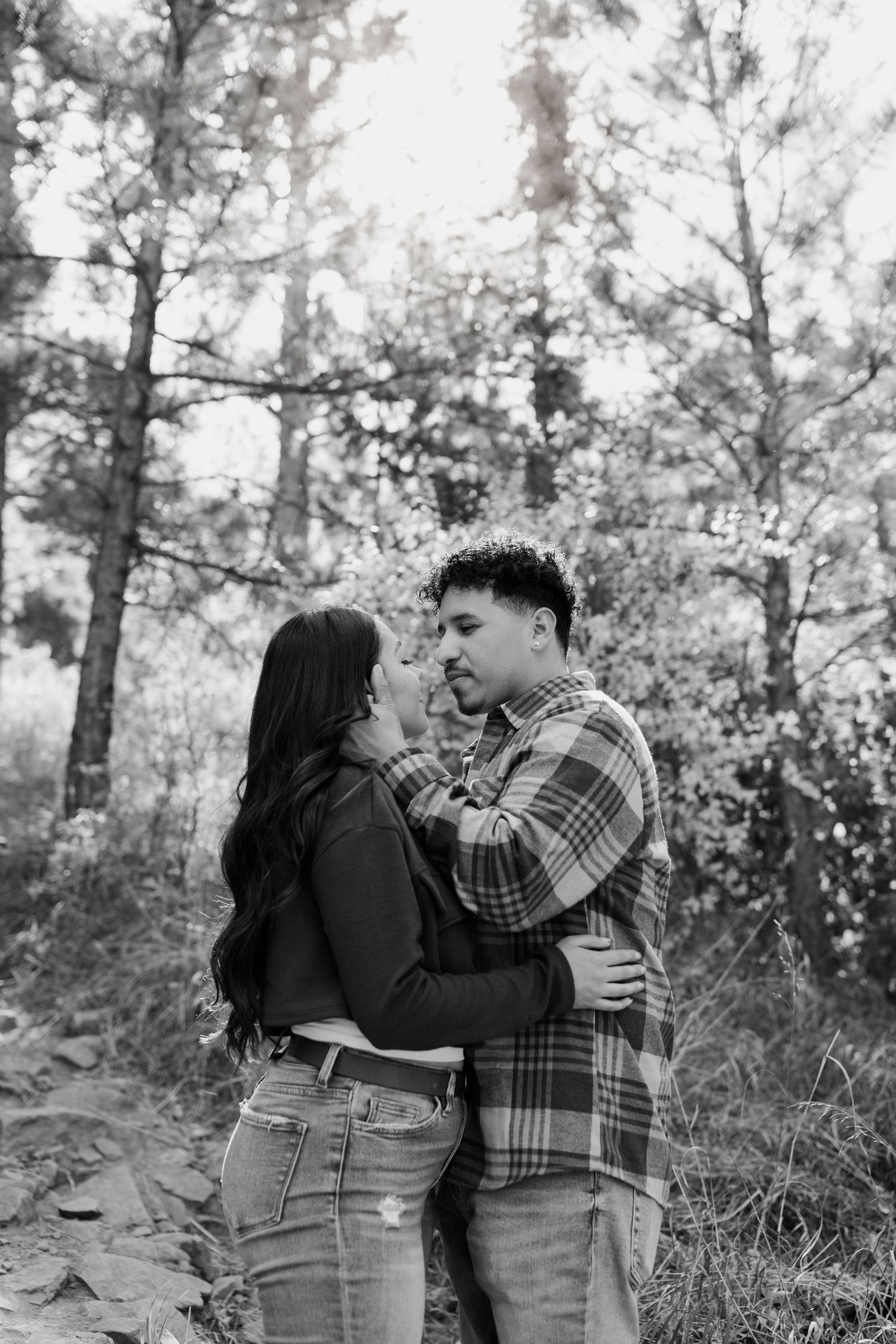 Colorado couples photographer documenting authentic engagement and lifestyle moments in natural outdoor scenery.