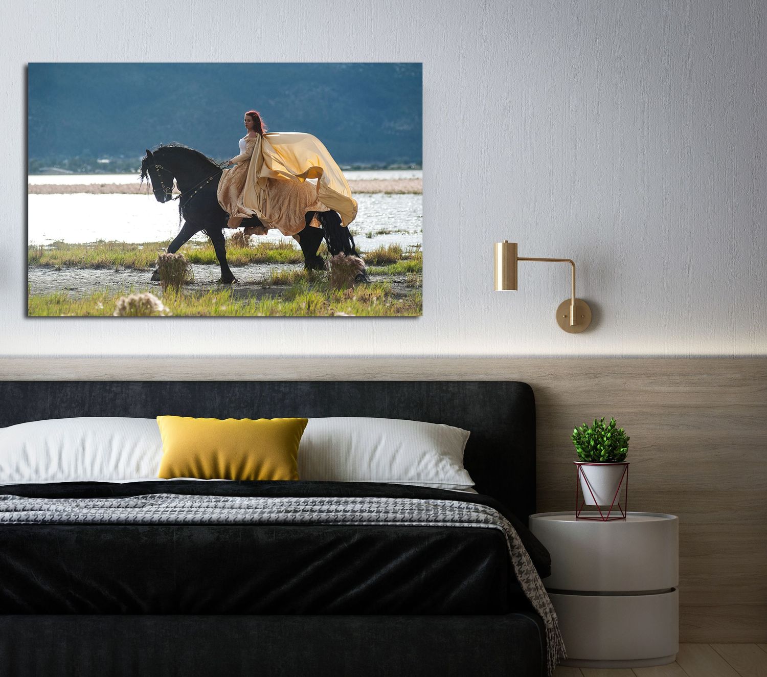 Elegant Horse Art on the wall