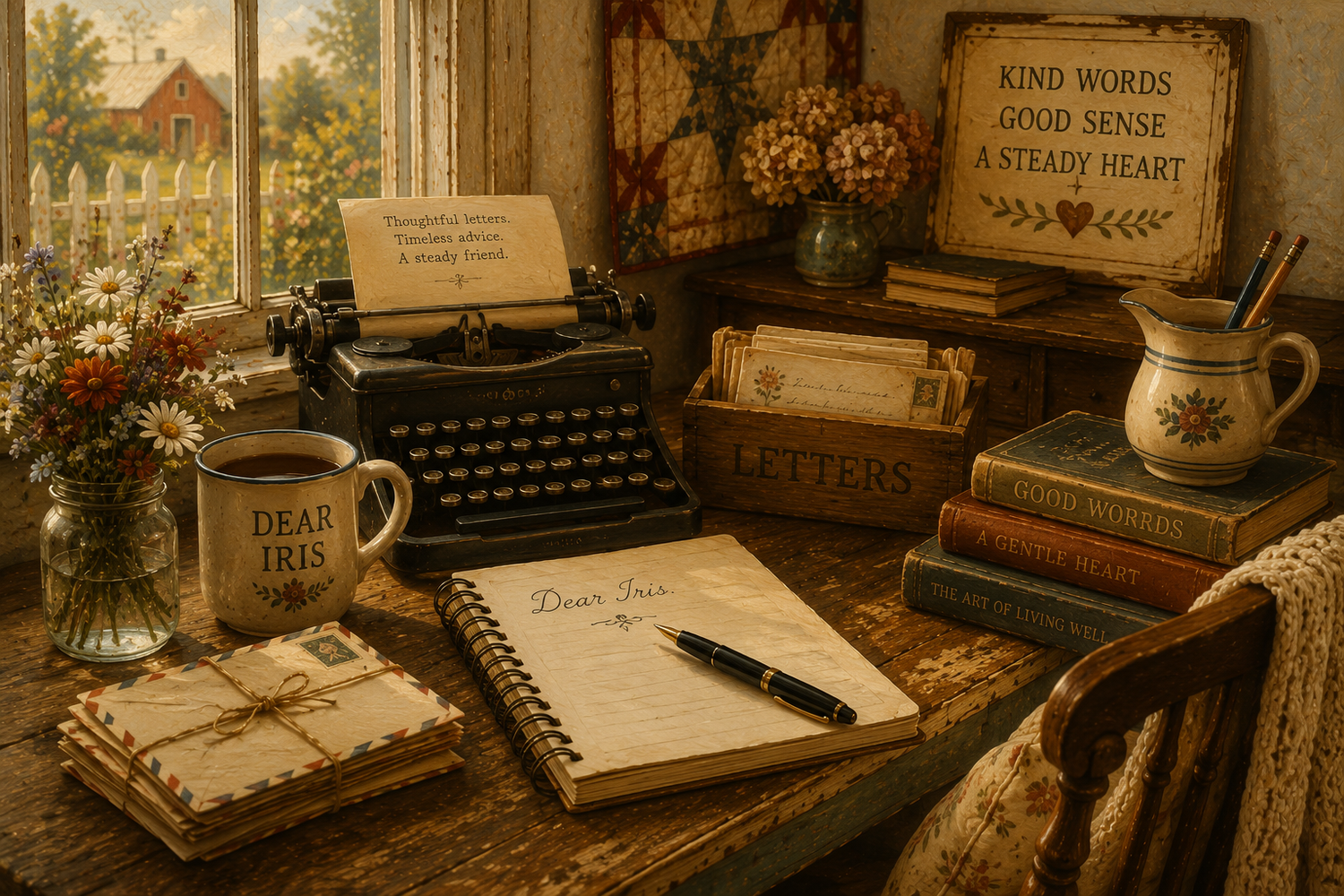 Dear Iris, advice column Drawing on years of experience in marriage, motherhood, and domestic life﻿. www.americancountryliving.com